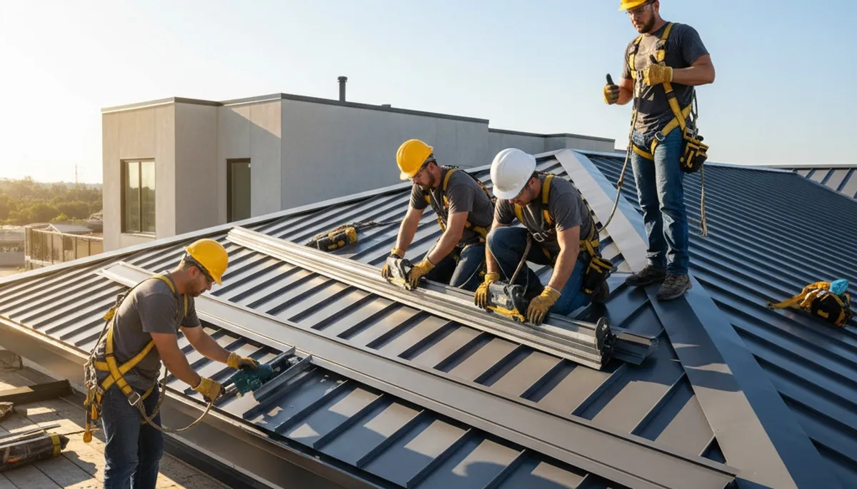 Metal roofing installation in Tampa, FL by FX Remodeling & Exteriors for durable storm protection
