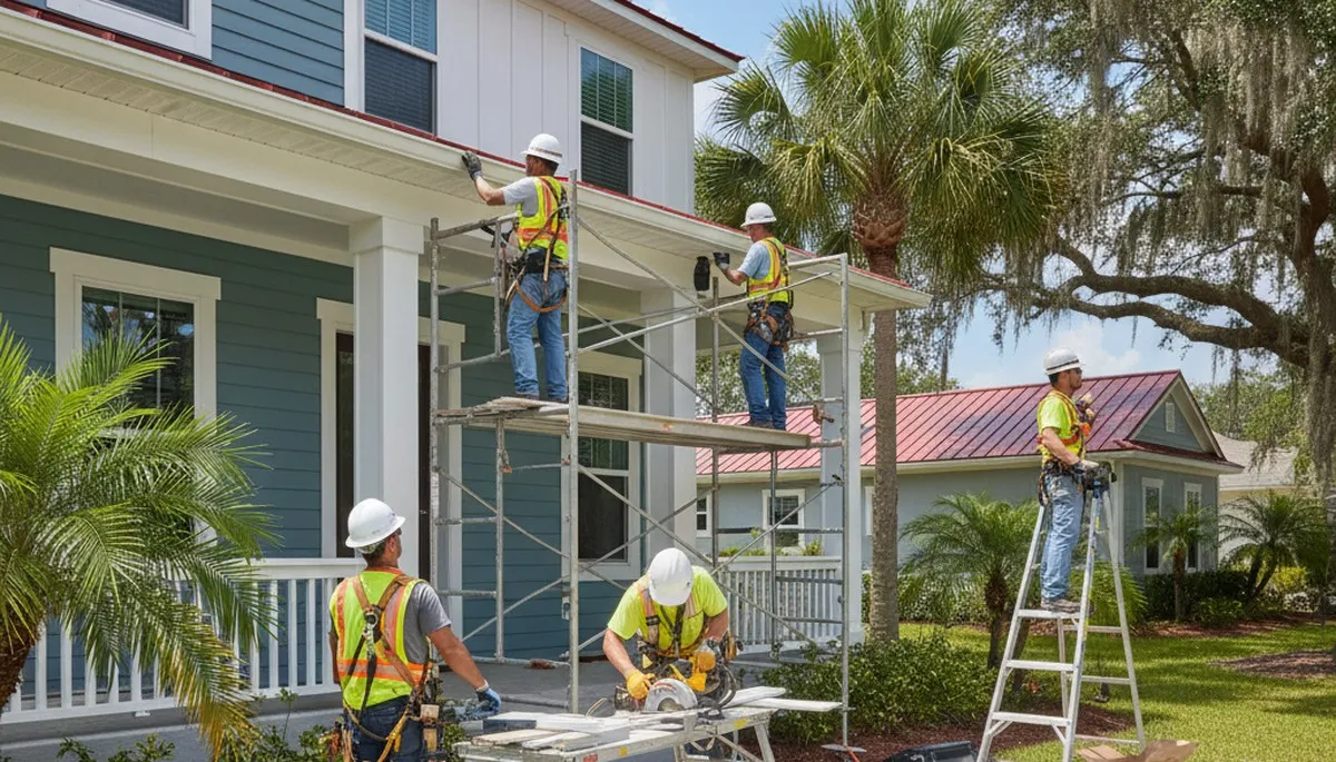 Vinyl siding installation in Tampa, FL by a professional siding contractor